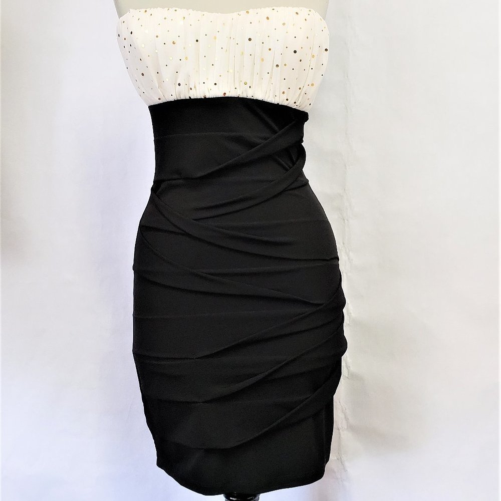CITY TRIANGLES Strapless Bodycon Short Dress S
